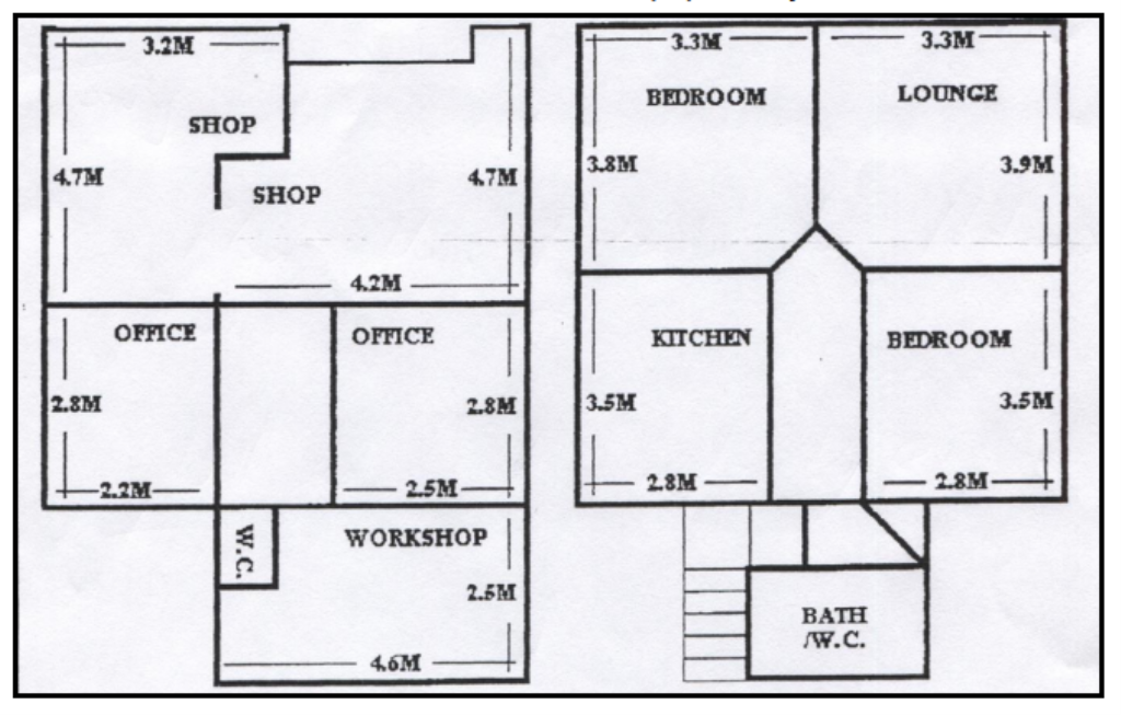 Lot: 81 - FREEHOLD DETACHED MIXED RESIDENTIAL & COMMERCIAL INVESTMENT OPPORTUNITY - Floor Plan